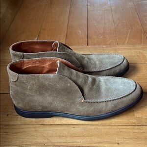Bravo Moc Toe Suede Boot in Truffle by Norman Stockton Size 11